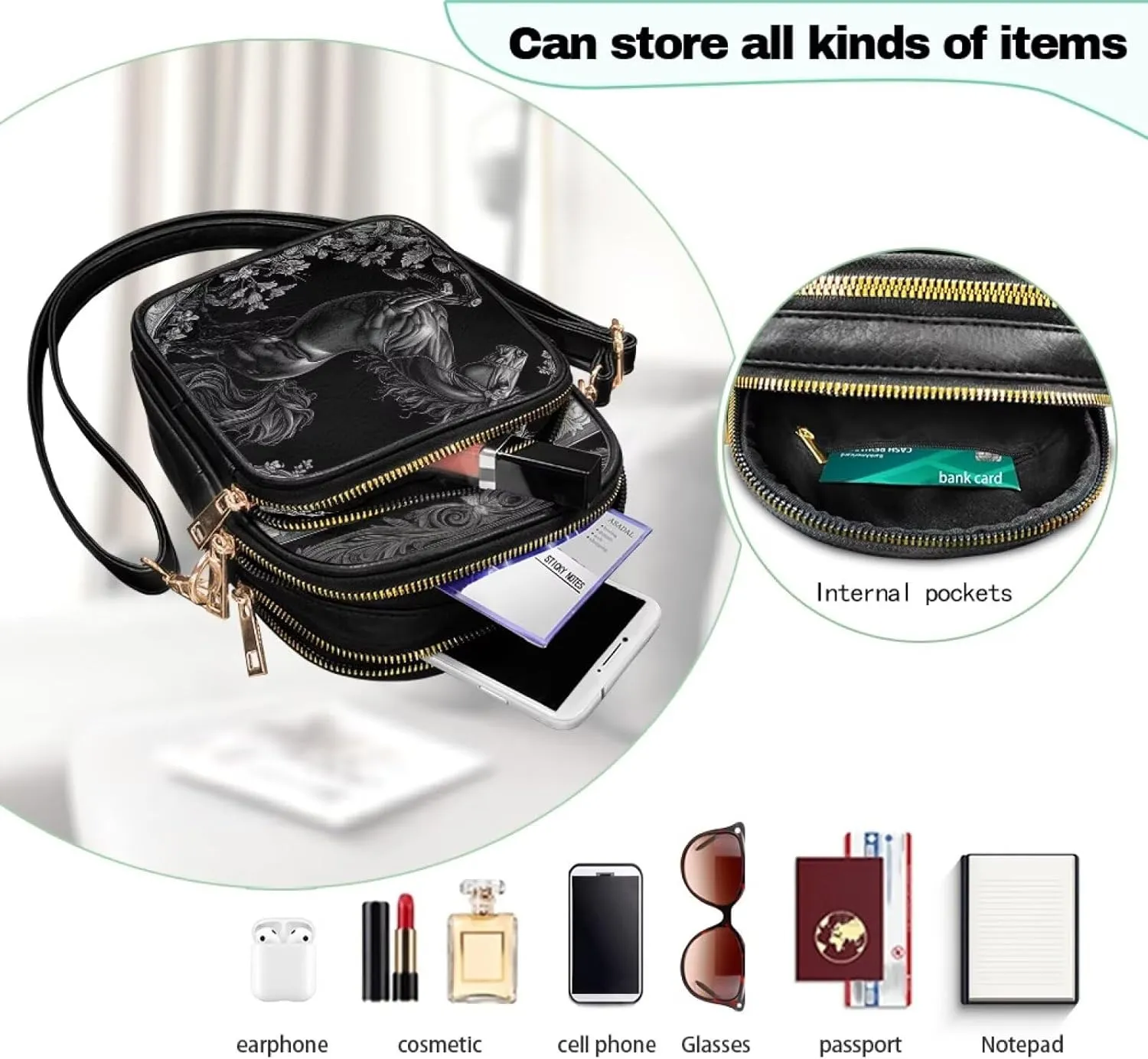 Shoulder Bag Crossbody for Women Small Crossbody Wallet Phone Bag Women Mini Purse Cell Phone Shoulder Bag