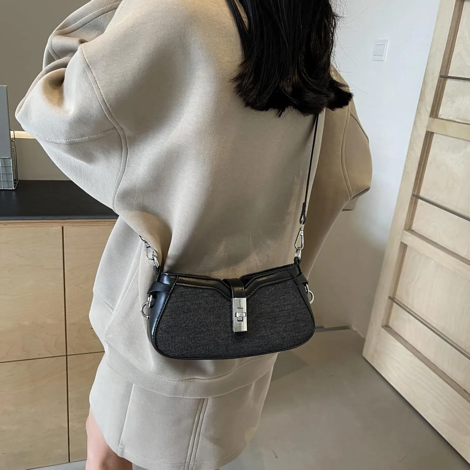 Shoulder Handbag Denim Purse for Women Designer Purses Mini Purse Shoulder Bag Cute Purse