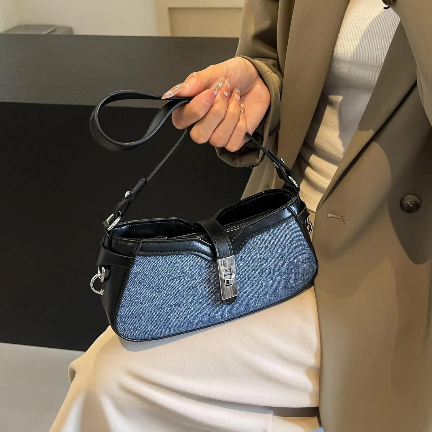Shoulder Handbag Denim Purse for Women Designer Purses Mini Purse Shoulder Bag Cute Purse