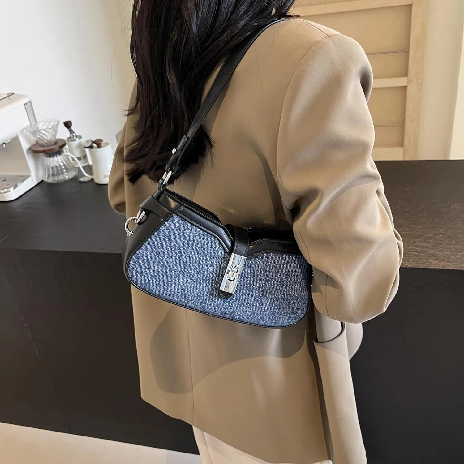 Shoulder Handbag Denim Purse for Women Designer Purses Mini Purse Shoulder Bag Cute Purse
