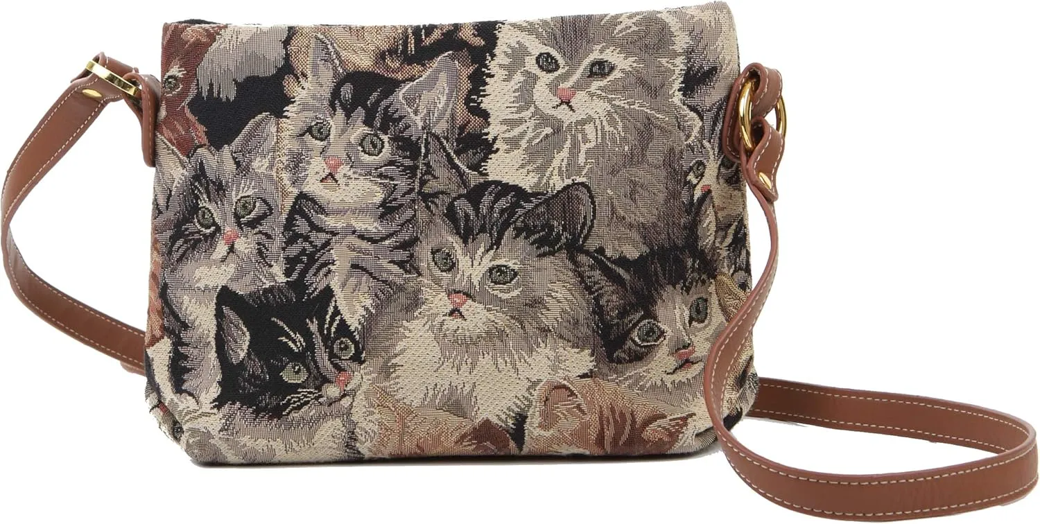 Signare Tapestry Crossbody Bag Sling Shoulder Purse for Women
