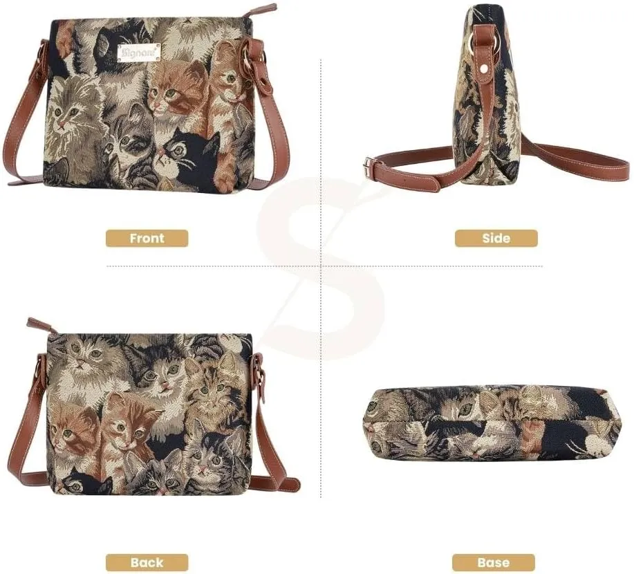 Signare Tapestry Crossbody Bag Sling Shoulder Purse for Women