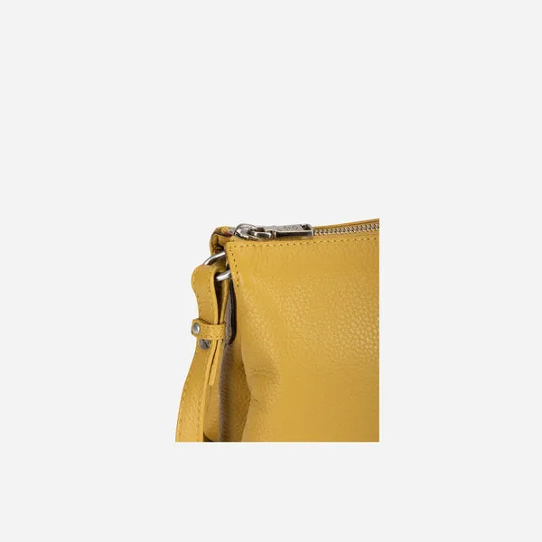SLIM LADIES LEATHER CROSSBODY, FRESH LEMON