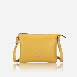 SLIM LADIES LEATHER CROSSBODY, FRESH LEMON