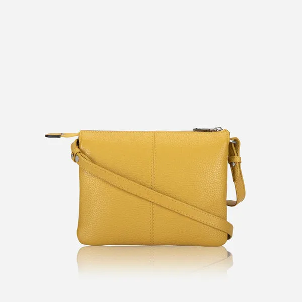 SLIM LADIES LEATHER CROSSBODY, FRESH LEMON