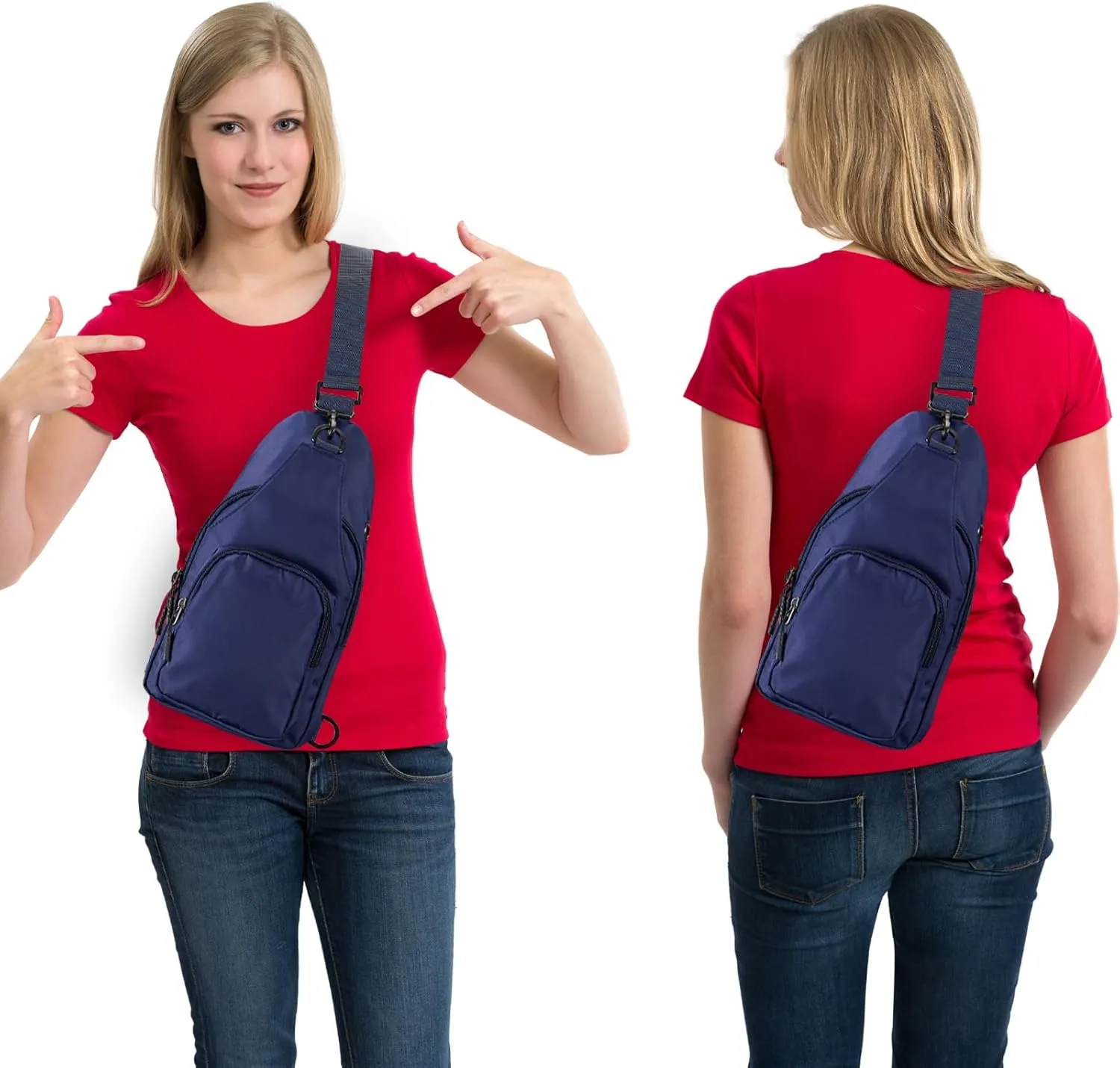 Sling Bag for Men Women, Small Crossbody Bag Trendy, Water Resistant Fanny Pack Running Phone Holder for Travel