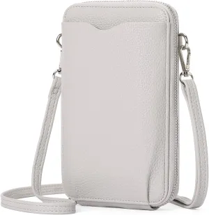 Small Crossbody Bags for Women Leather cell Phone Bag Wallet Purse with Credit Card Slots Adjustable Strap
