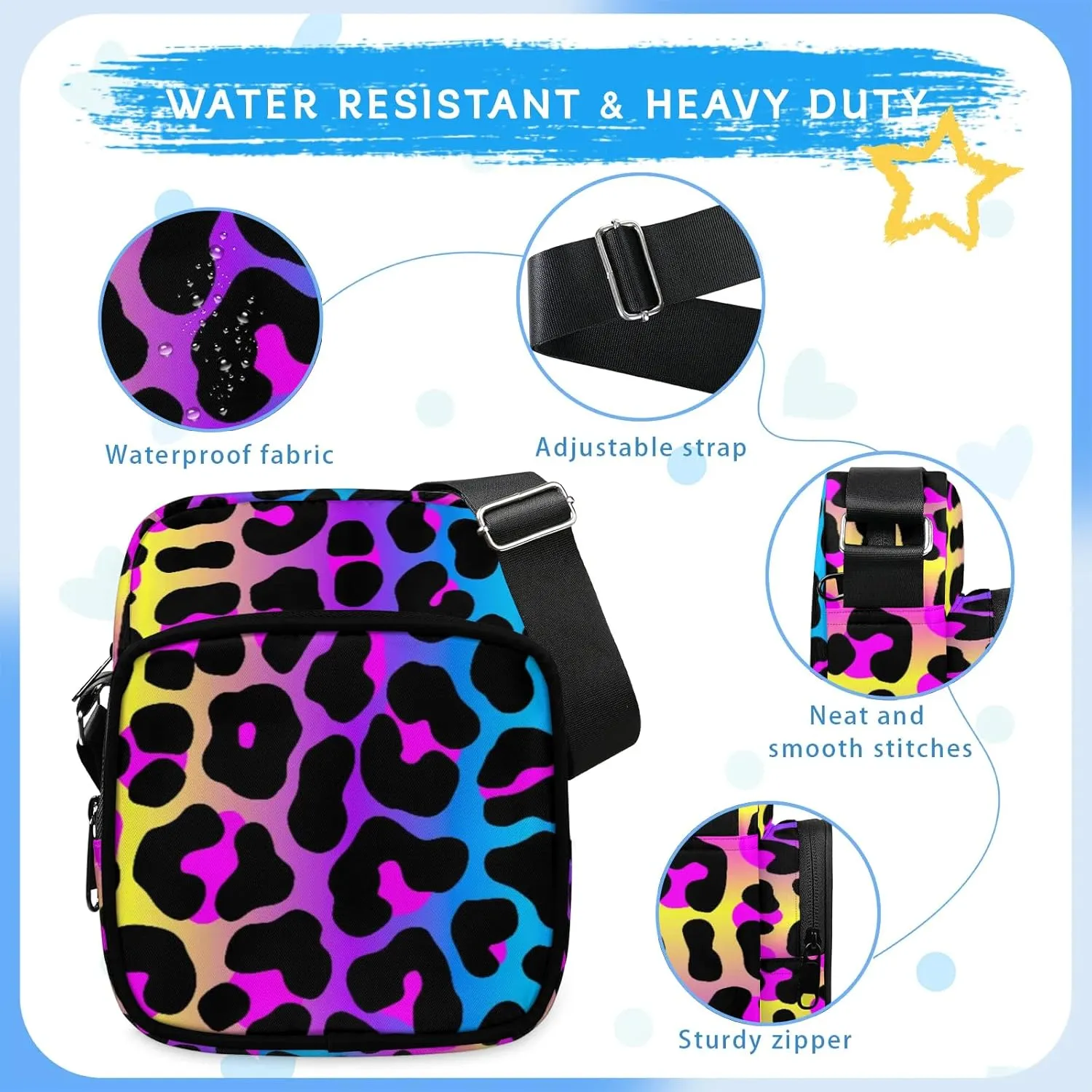 Small Crossbody Purses for Kids Age 4-12 Cute Little Messenger Bag Mini Shoulder Bag Wallet Purse for Boys Girls Travel
