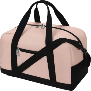 Small Gym Bag 14 inch lightweight Carry On Mini Duffel Bag for Travel Sport - Pink