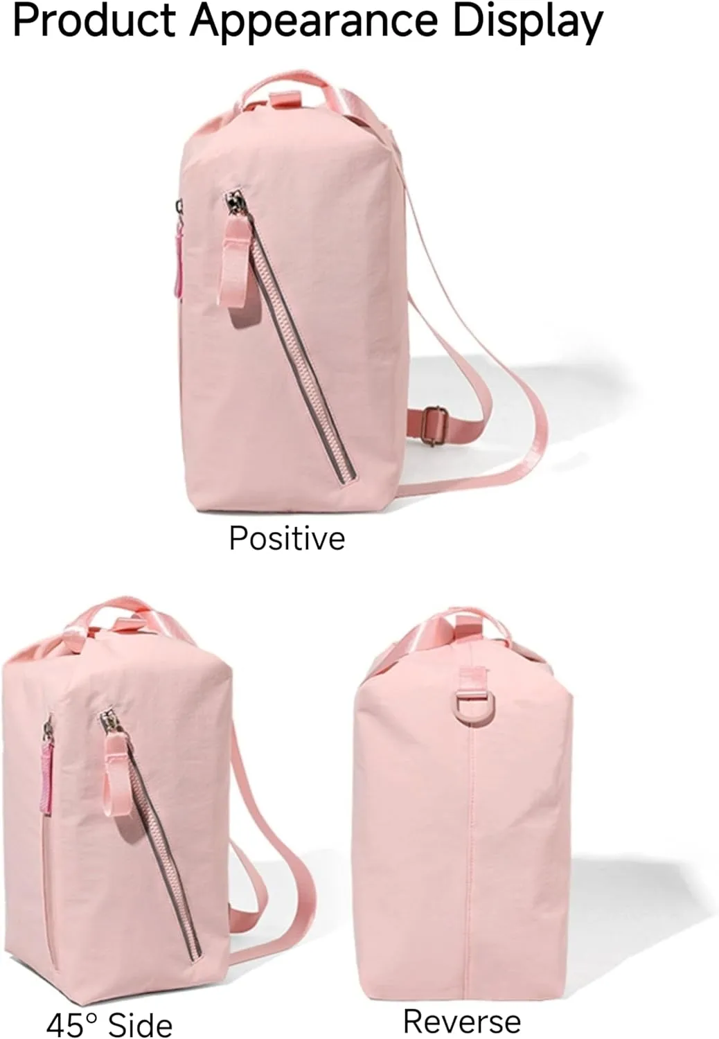 Small Gym Bag for Women Men, Fashionable and Cute Sports Duffel Bag, Waterproof Duffel Crossbody Gym Handbag for Travel Hiking, Black, Urban simplicity