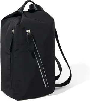 Small Gym Bag for Women Men, Fashionable and Cute Sports Duffel Bag, Waterproof Duffel Crossbody Gym Handbag for Travel Hiking, Black, Urban simplicity