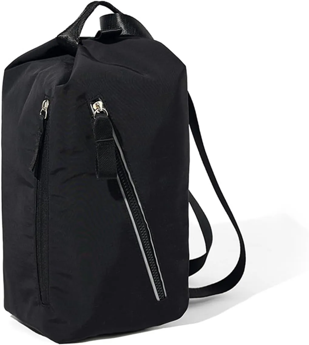 Small Gym Bag for Women Men, Fashionable and Cute Sports Duffel Bag, Waterproof Duffel Crossbody Gym Handbag for Travel Hiking, Black, Urban simplicity