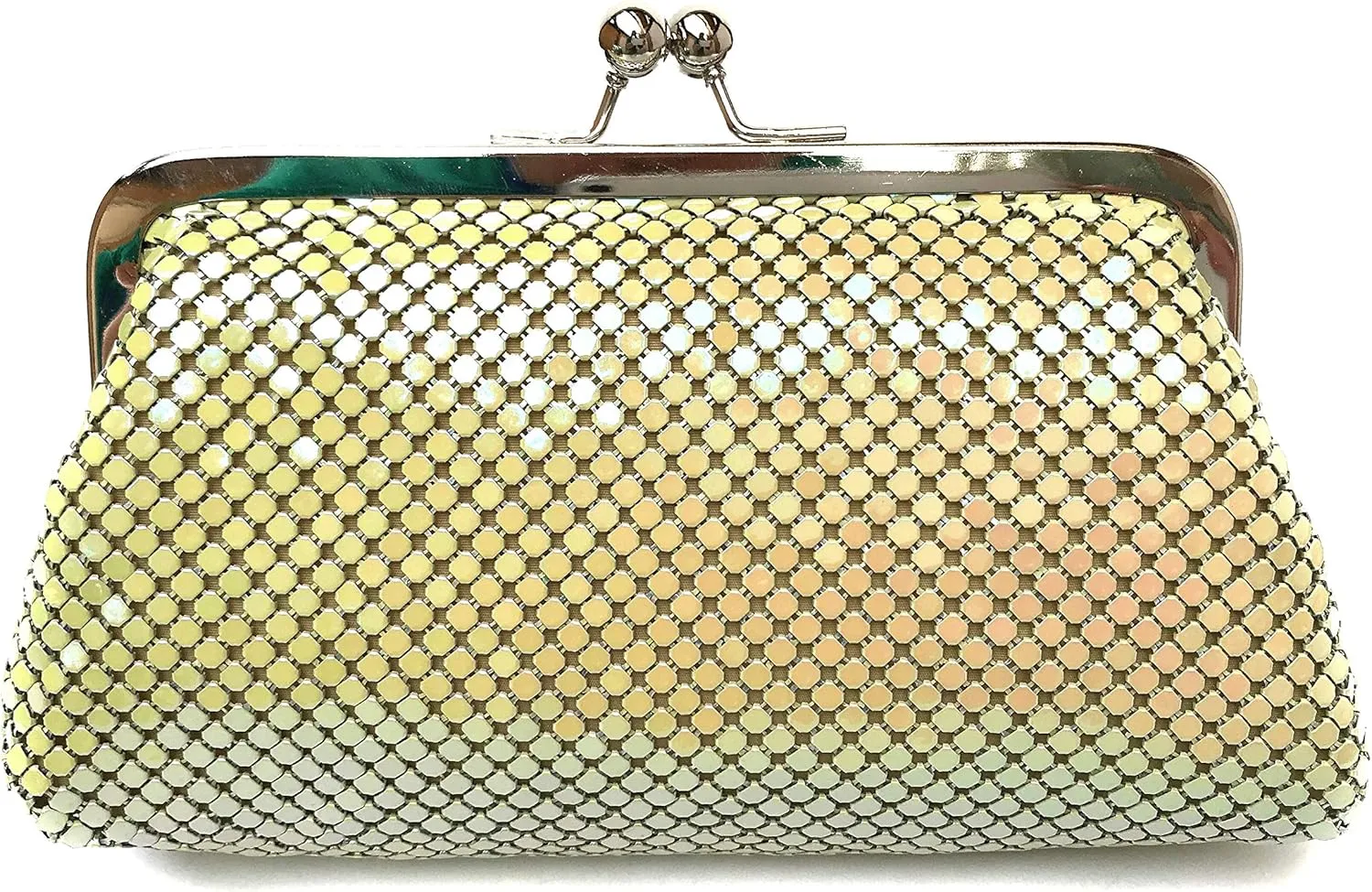 Small Women Clutch Metal Mesh Evening Purse for Party prom Wedding