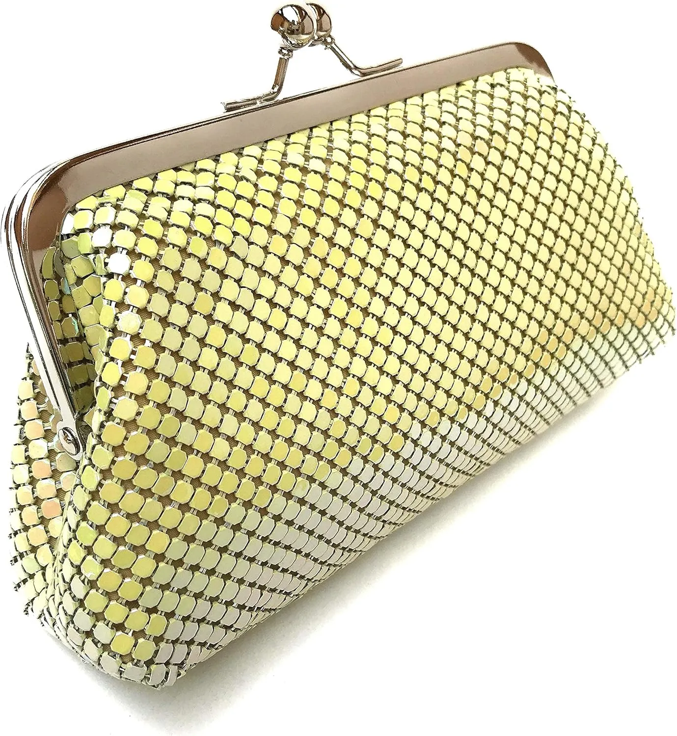 Small Women Clutch Metal Mesh Evening Purse for Party prom Wedding