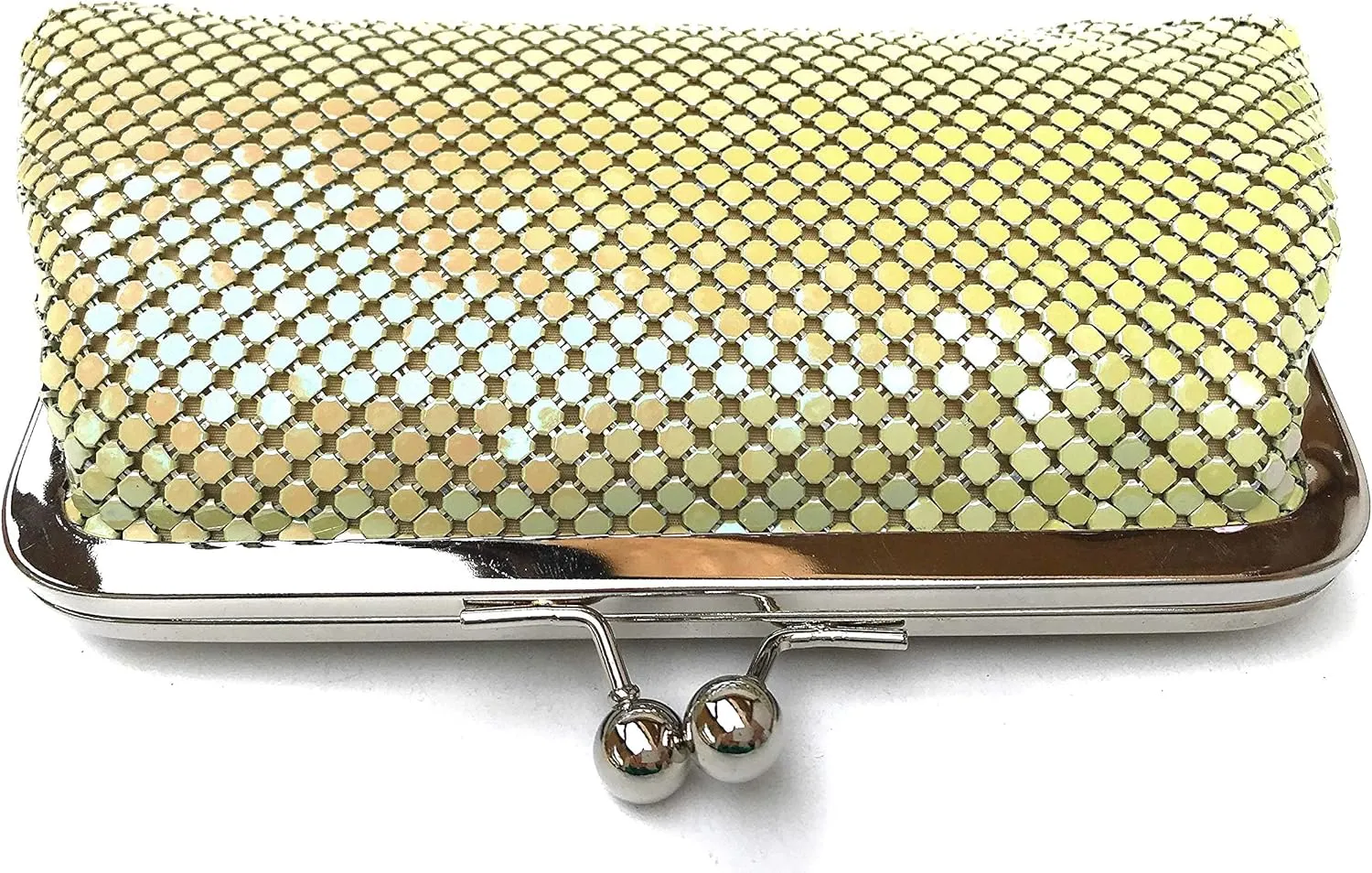Small Women Clutch Metal Mesh Evening Purse for Party prom Wedding