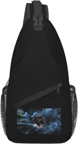 Smoke Style Flag Of The Gagauz People Crossbody Bags For Women Men Chest Backpack Gym Shoulder Bag Travel Outdoor Sports Casual Crossbody Bags