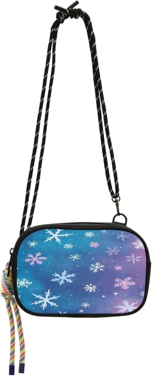 Stars Snowflakes Small Crossbody Bags for Women Lightweight Crossbody Phone Purse Women's Crossbody Handbags with Adjustable Strap