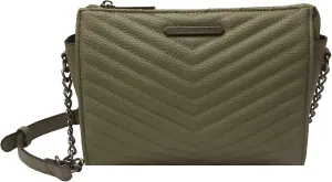Steve Madden BLEXI Crossbody Bag (Olive Chevron)