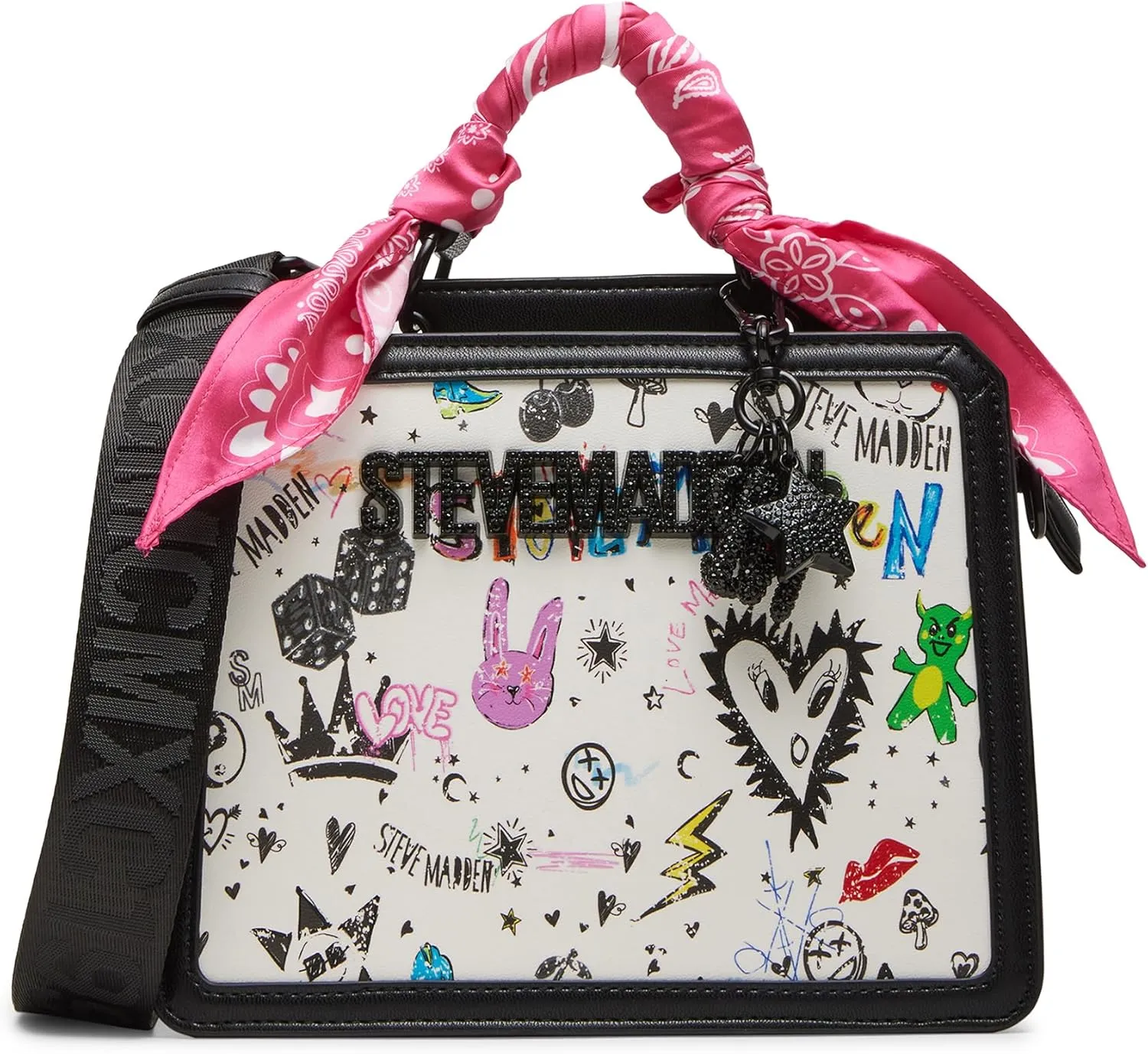 Steve Madden Evelynv Box Tote Update, White