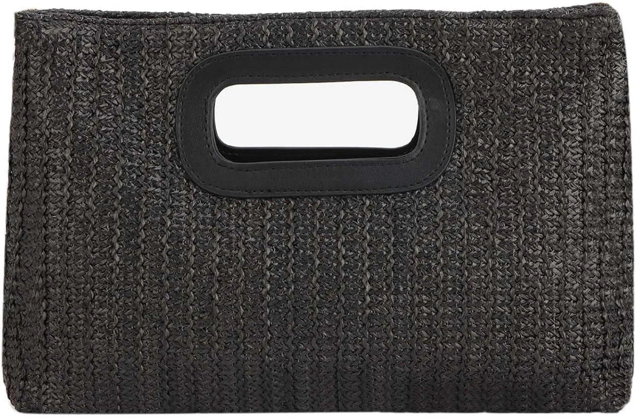 Straw Bag Top Handle Handbags for Women Straw Beach Summer Clutch Shoulder Crossbody Purse