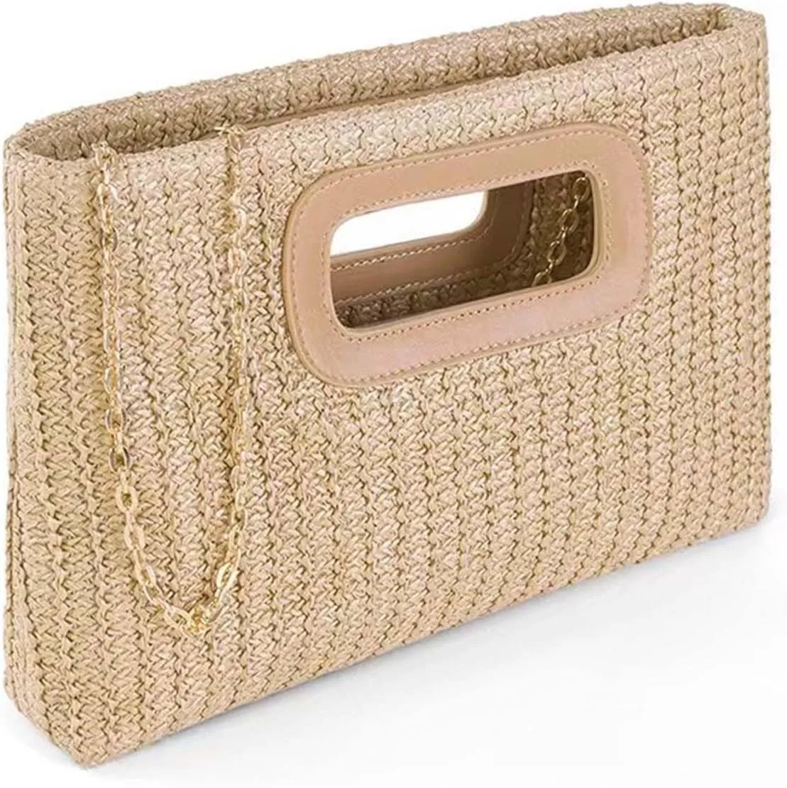 Straw Bag Top Handle Handbags for Women Straw Beach Summer Clutch Shoulder Crossbody Purse