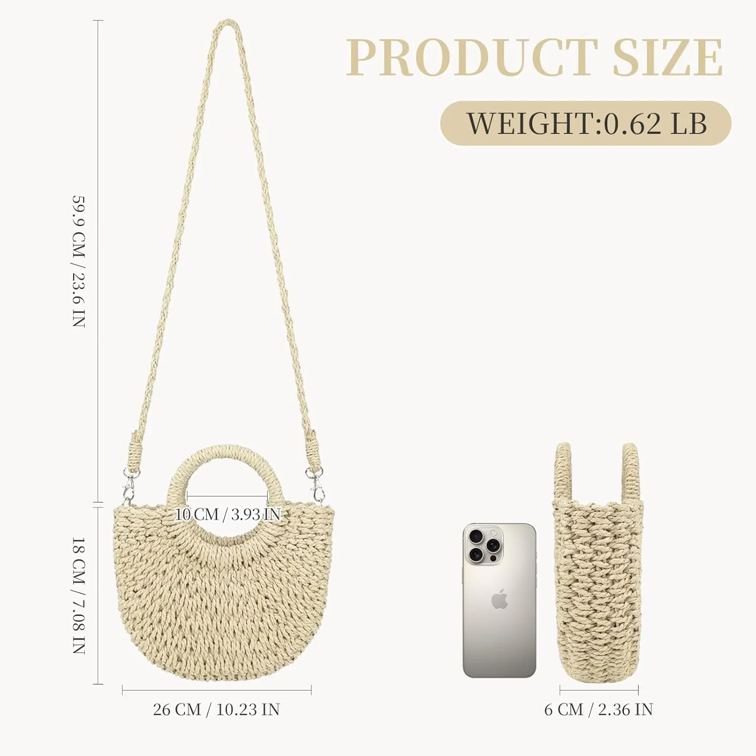 Straw Purses for Women 2025 Summer Crossbody Bags Handmade Woven Purse Summer Beach Tote Bag Straw Satchel Handbag