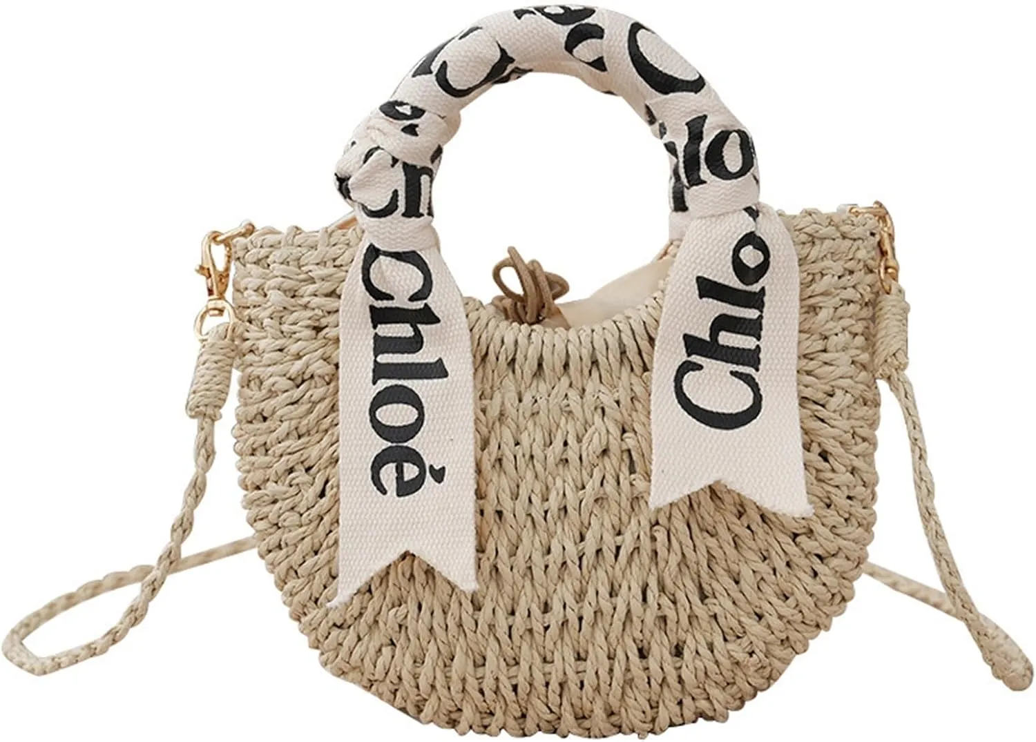 Straw Shoulder Crossbody Bag