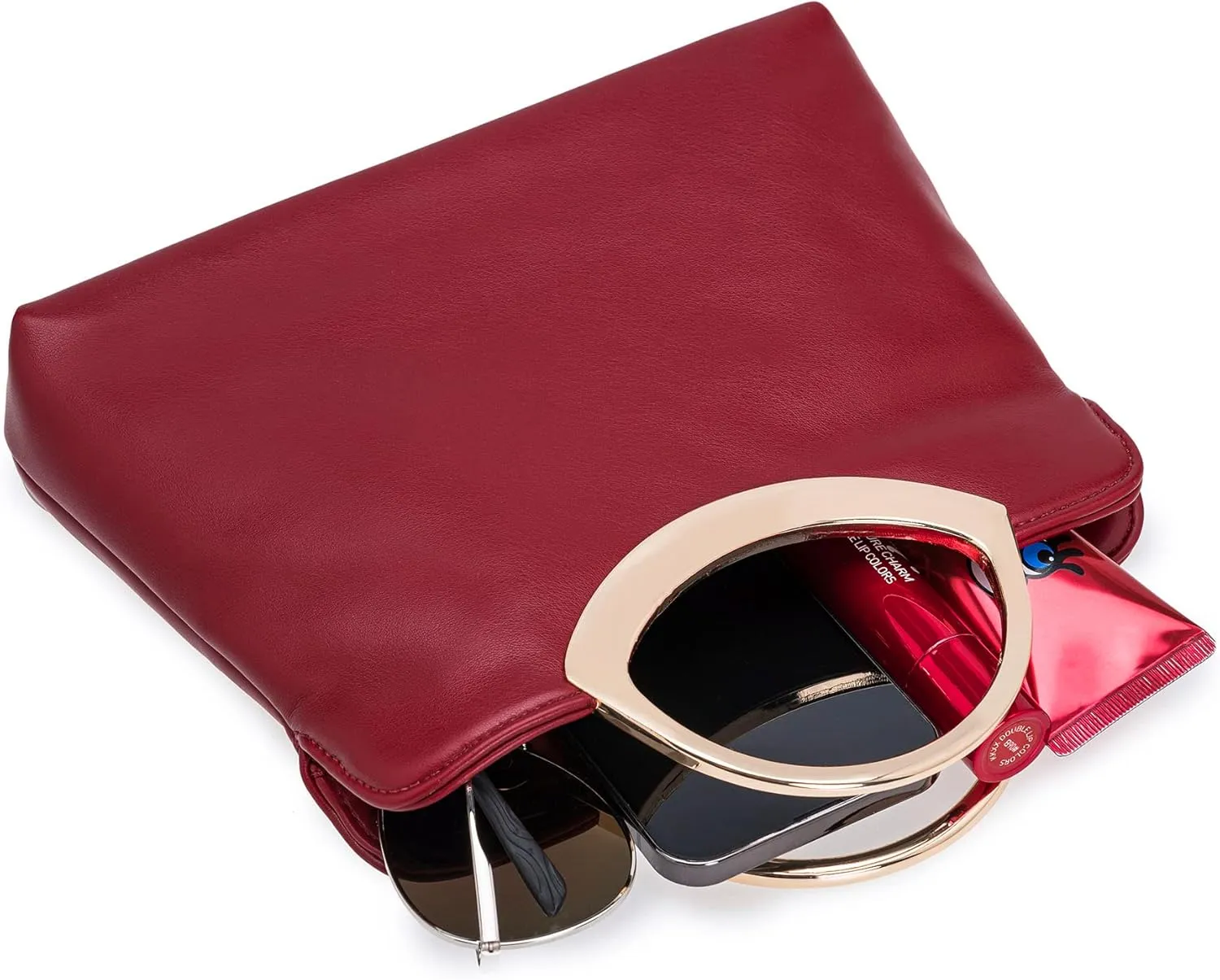 Stylish PU leather Small Prom Handbag Formal Women Party Clutch Dressy Wedding Purse