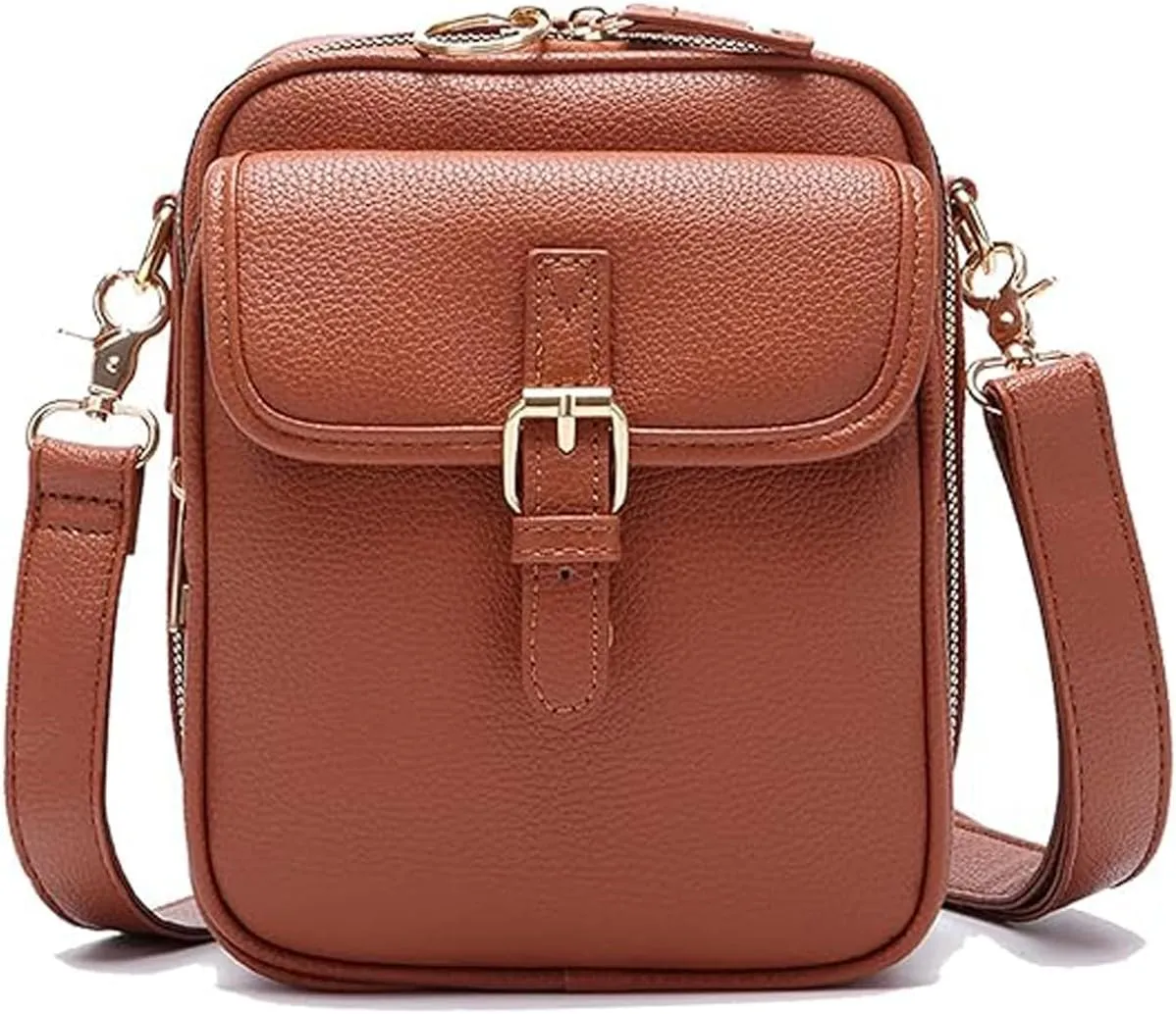 Successivei Crossbody Bag,Vegan Collaboraten1 Cross Body Leather Anti-Theft Shoulder Purse For Women