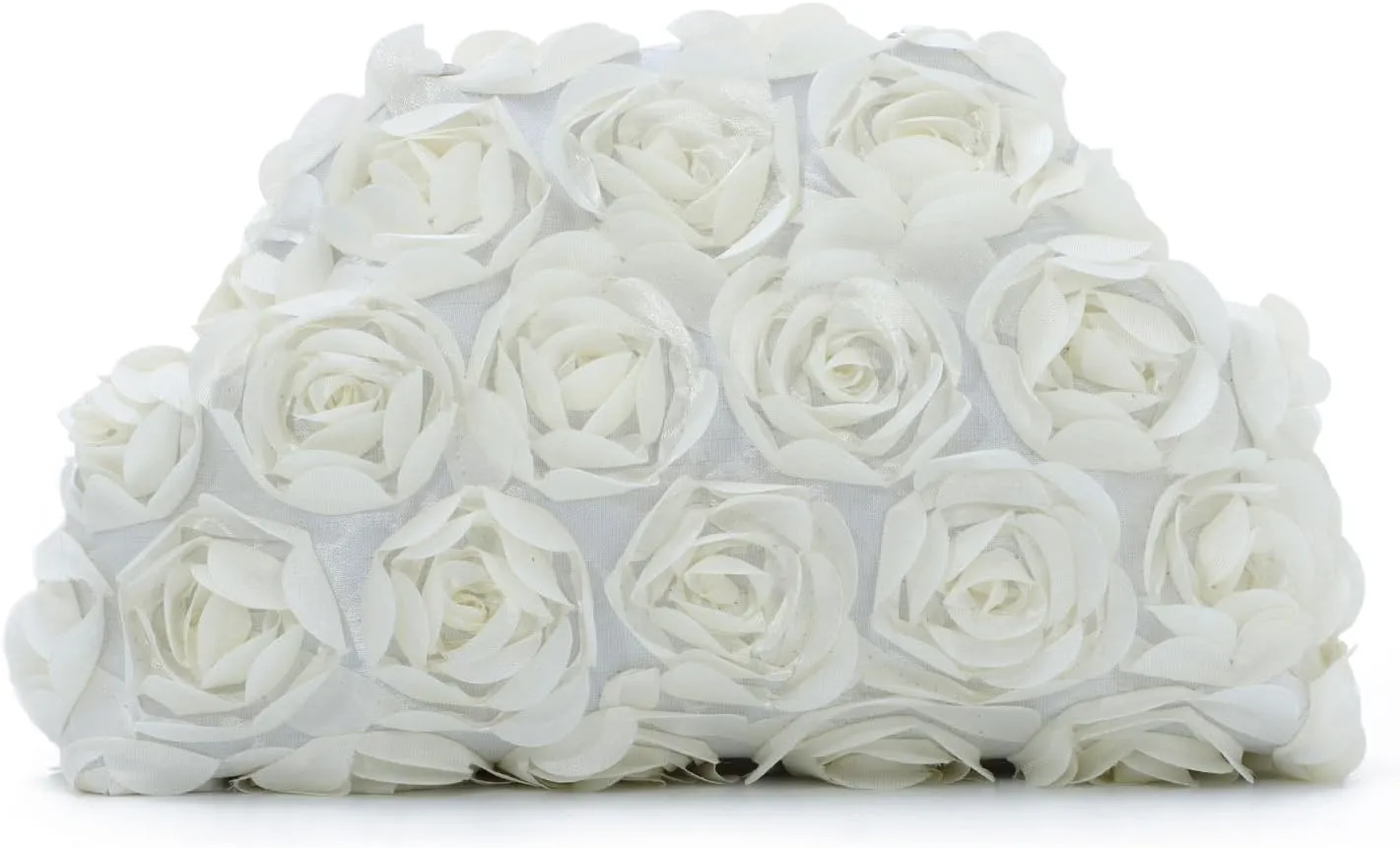 SUKUTU Flower Evening Bag Floral Clutch Bag Satin Handbag with Detachable Strap for Weeding Party Prom