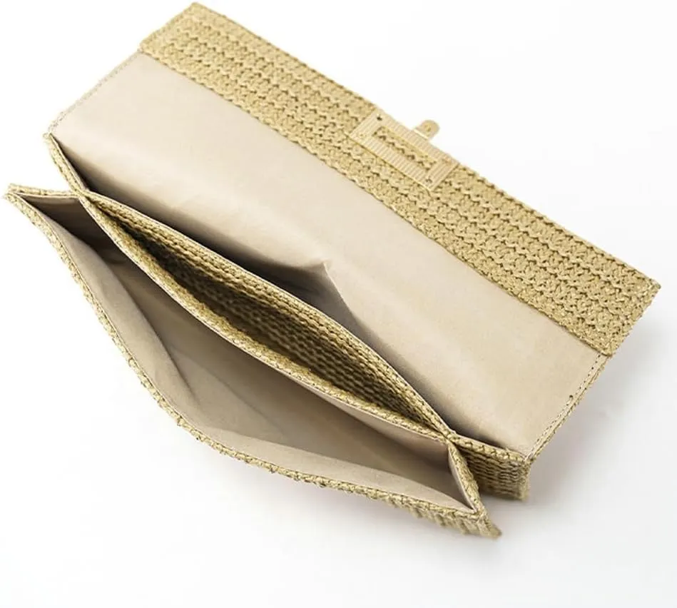 Summer Straw Clutch Bag Straw Crossbody Bags for Women Hand Woven Straw Purse Beach Hobo Bag 2024