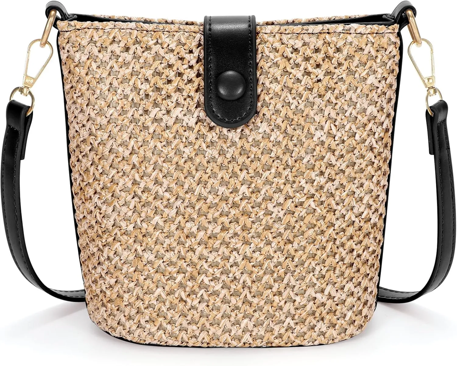 SUOSDEY Straw Crossbody Bag for Women Straw Beach Tote Bag Handbag Shoulder Purse for Women