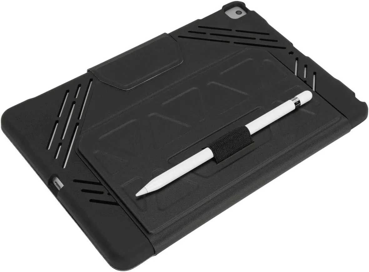 Targus Pro-Tek Tablet Case for iPad (7th gen) 10.2-inch, iPad Air 10.5-inch, and iPad Pro 10.5-inch, Black (THZ852GL)