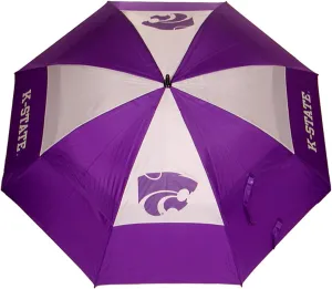 Team Golf NCAA Kansas State Wildcats Golf Umbrella 62" Golf Umbrella with Protective Sheath, Double Canopy Wind Protection Design, Auto Open Button