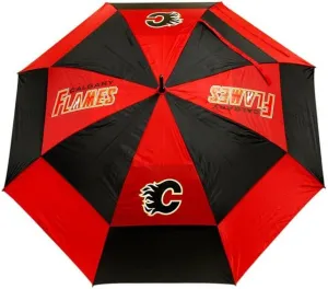 Team Golf NHL 62" Golf Umbrella with Protective Sheath, Double Canopy Wind Protection Design, Auto Open Button