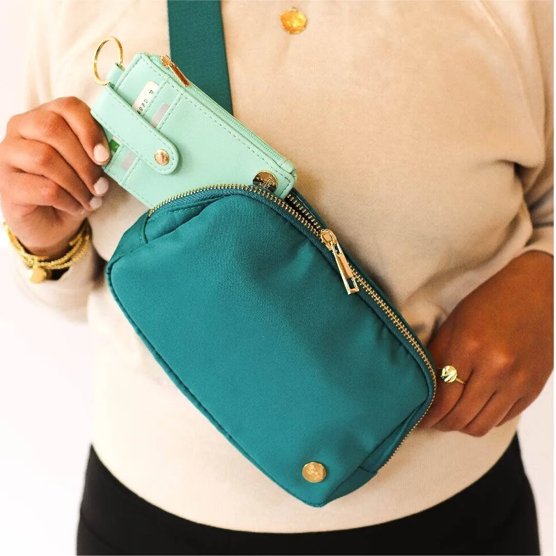 The Darling Effect - All You Need Belt Bag   Wallet - Brilliant Teal