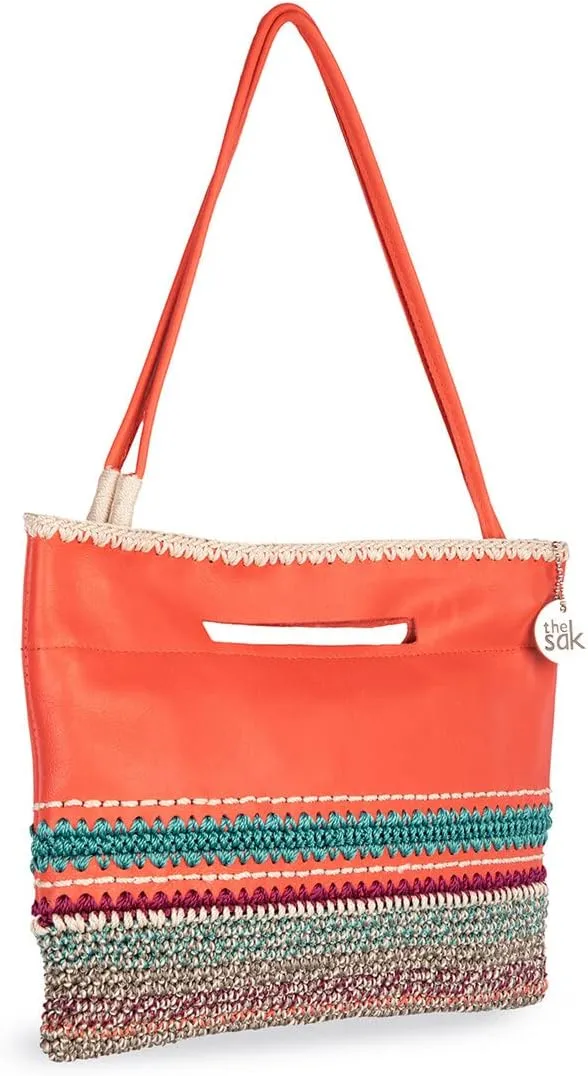 The Sak Linden Convertible Crossbody Bag in Crochet, Adjustable Multi Use Strap
