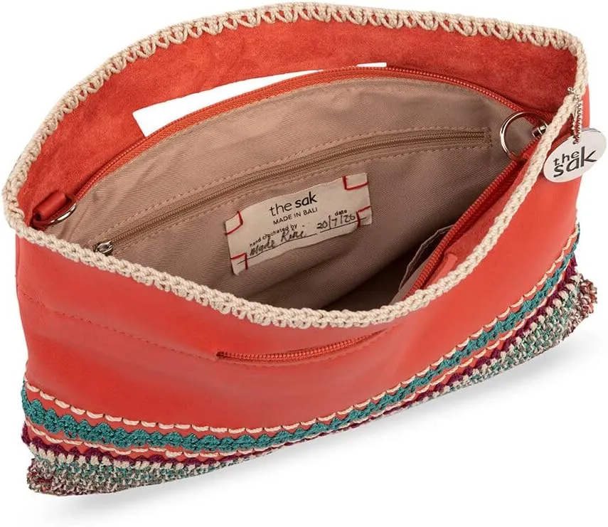The Sak Linden Convertible Crossbody Bag in Crochet, Adjustable Multi Use Strap