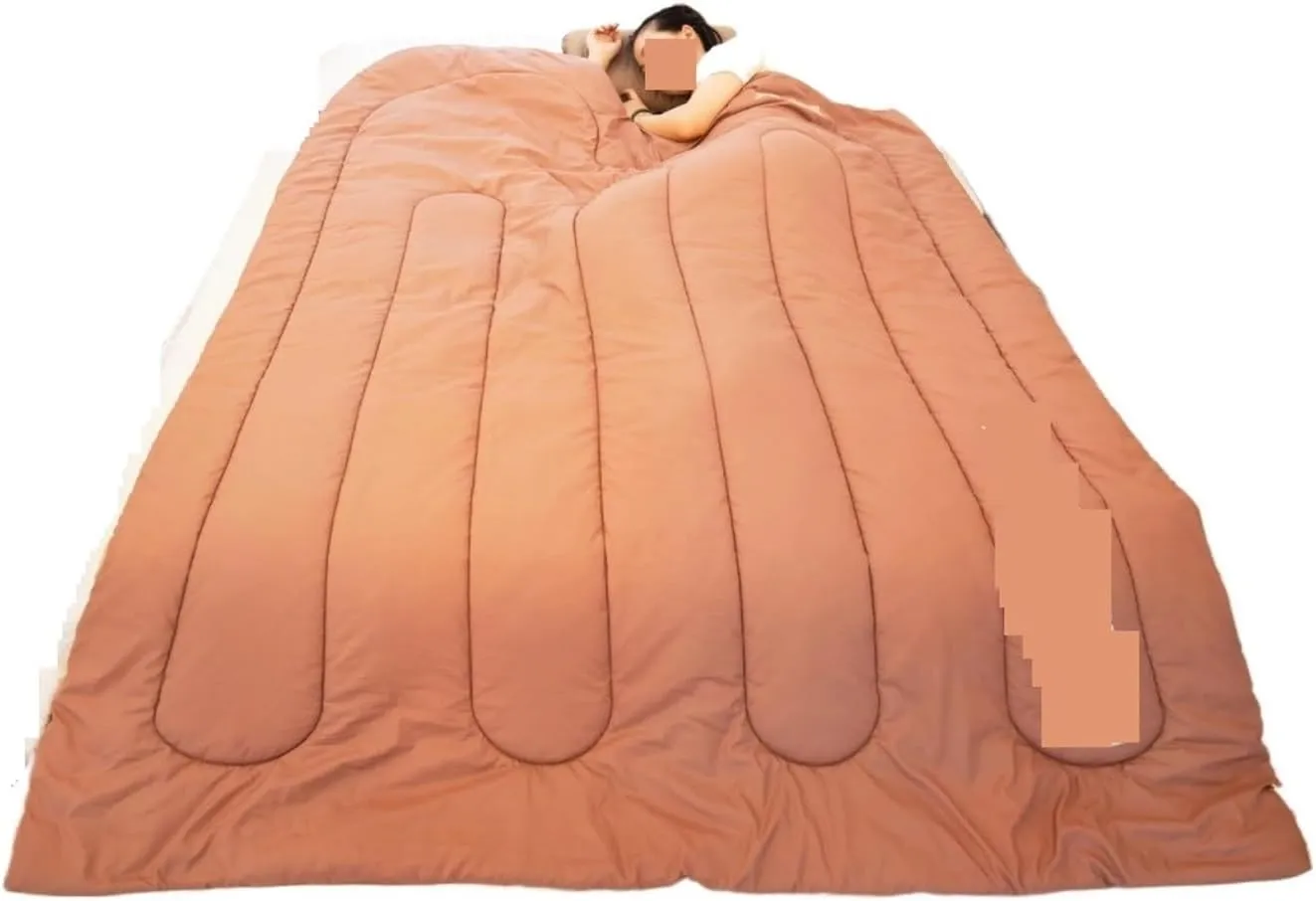 Thickened Adult Sleeping Bag - Portable Outdoor Camping Quilt for Winter & Cold Weather - Spliceable for Double Use