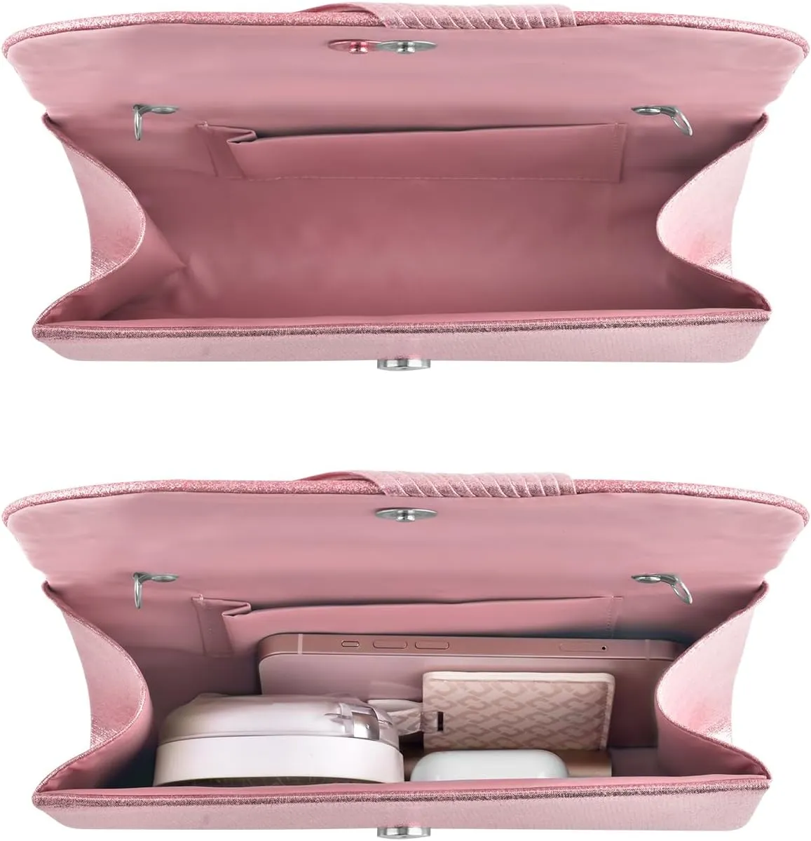 TINDTOP Evening Clutch Purses for Women Handbags for Formal Wedding Party Cocktail Prom Crossbody Shoulder Envelope Bag