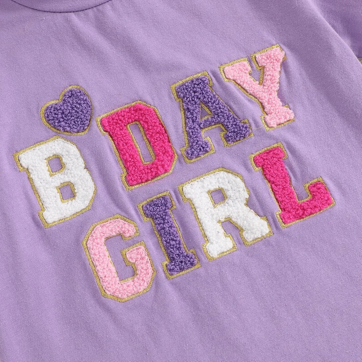 Toddler Girl Birthday Outfit Birthday Girl Embroidery Short Sleeve T-Shirt Tutu Skirt Set Party Clothes for Girls
