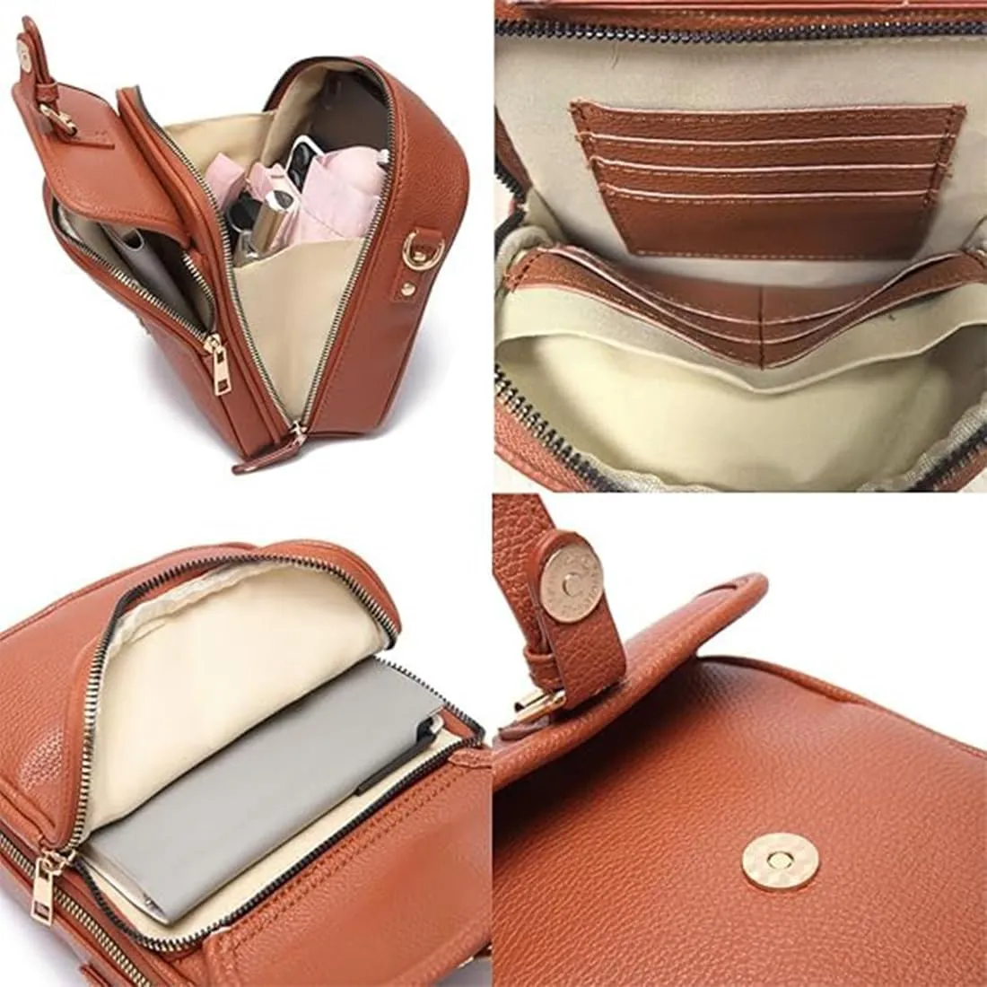 Tojoyride Crossbody Bag, Urvashi Crossbody Bag, Small Crossbody Bags for Women with 10 Rfid Shielding Compartments