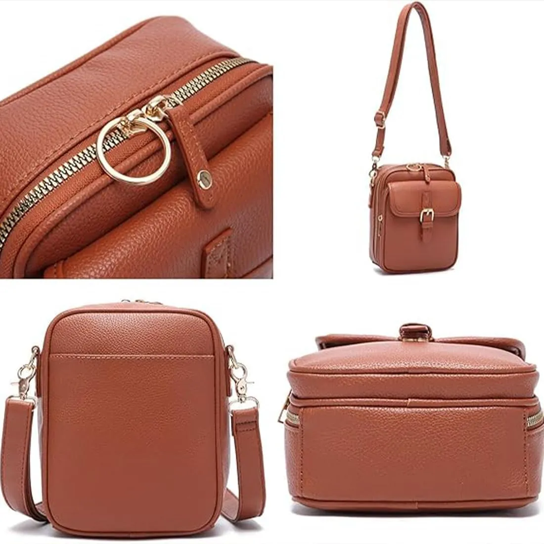 Tojoyride Crossbody Bag, Urvashi Crossbody Bag, Small Crossbody Bags for Women with 10 Rfid Shielding Compartments