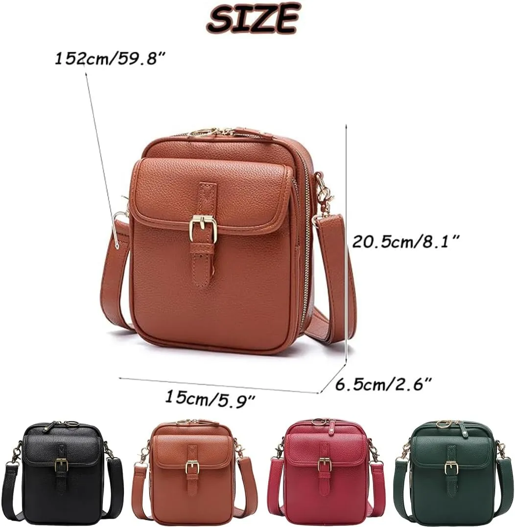 Tojoyride Crossbody Bag, Urvashi Crossbody Bag, Small Crossbody Bags for Women with 10 Rfid Shielding Compartments