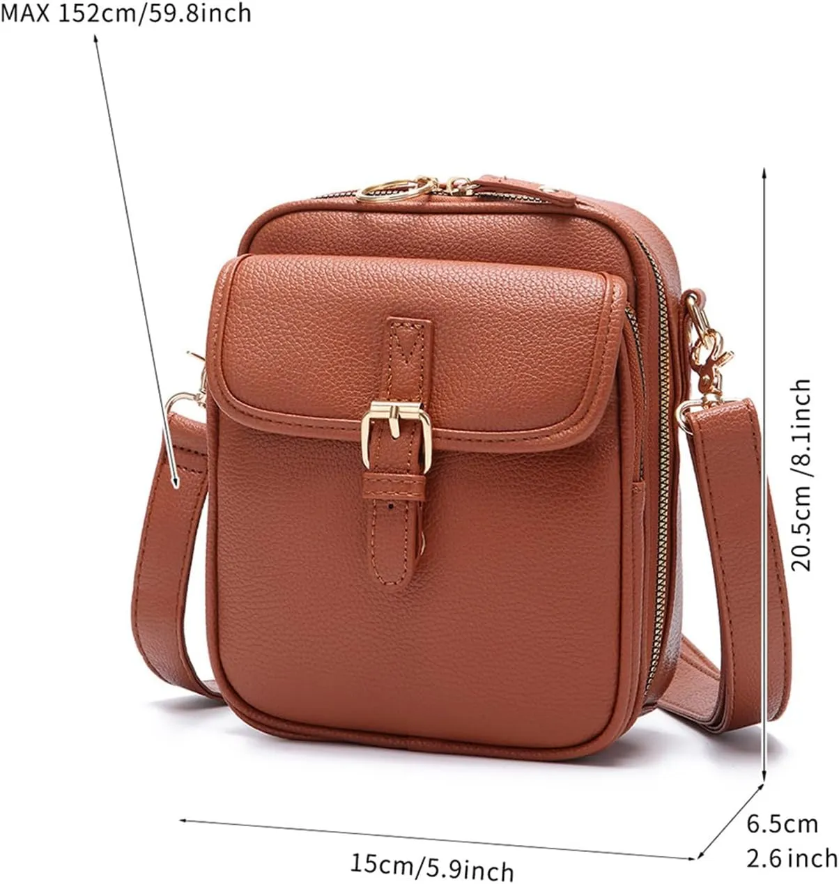 Tojoyride Crossbody Bag, Urvashi Crossbody Leather Bag, Vintage Messenger Crossbody Bags for Women Anti Theft
