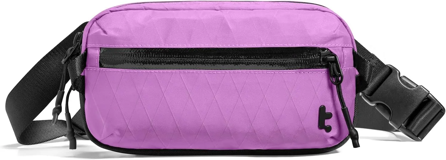 tomtoc 1.5L X-Pac Sling Bag with RFID Blocking, Crossbody Bag Minimalist Chest Shoulder Pack for Men/Women, Water-resistant Lightweight Casual Funny Pack for Travel, Daily Commute