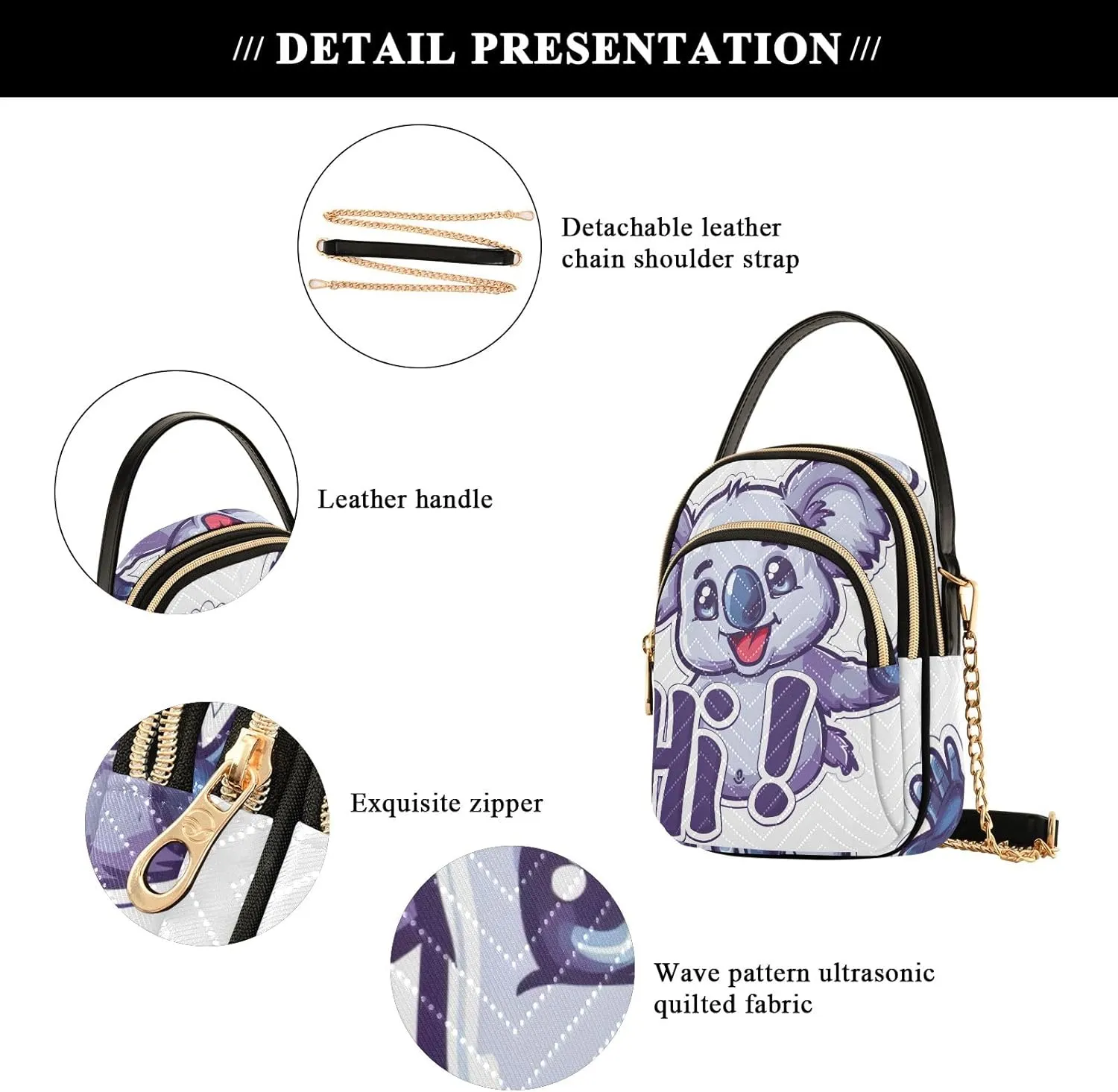 Top View of Beach with Sand Handbags for Women Crossbody Bag Shoulder Handbags