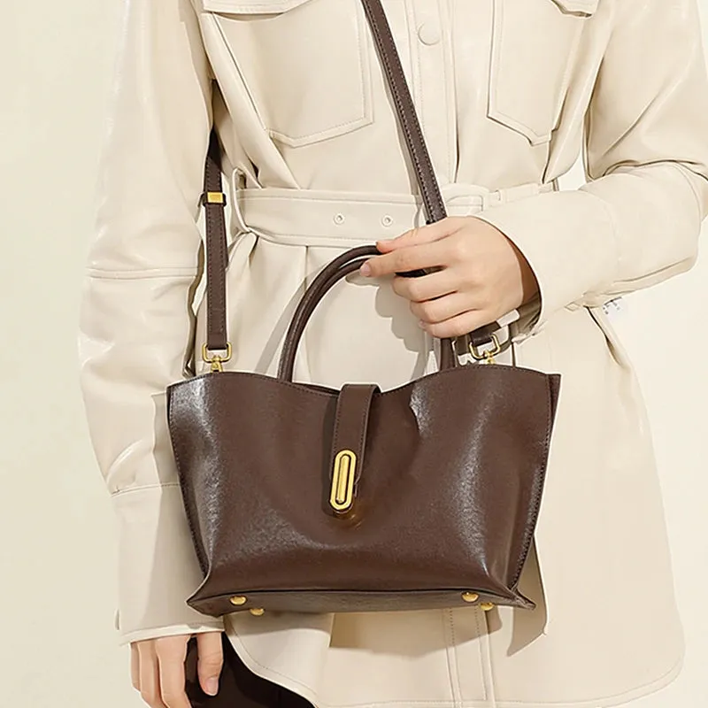 Toptrends Vintage Genuine Leather Shoulder Bags
