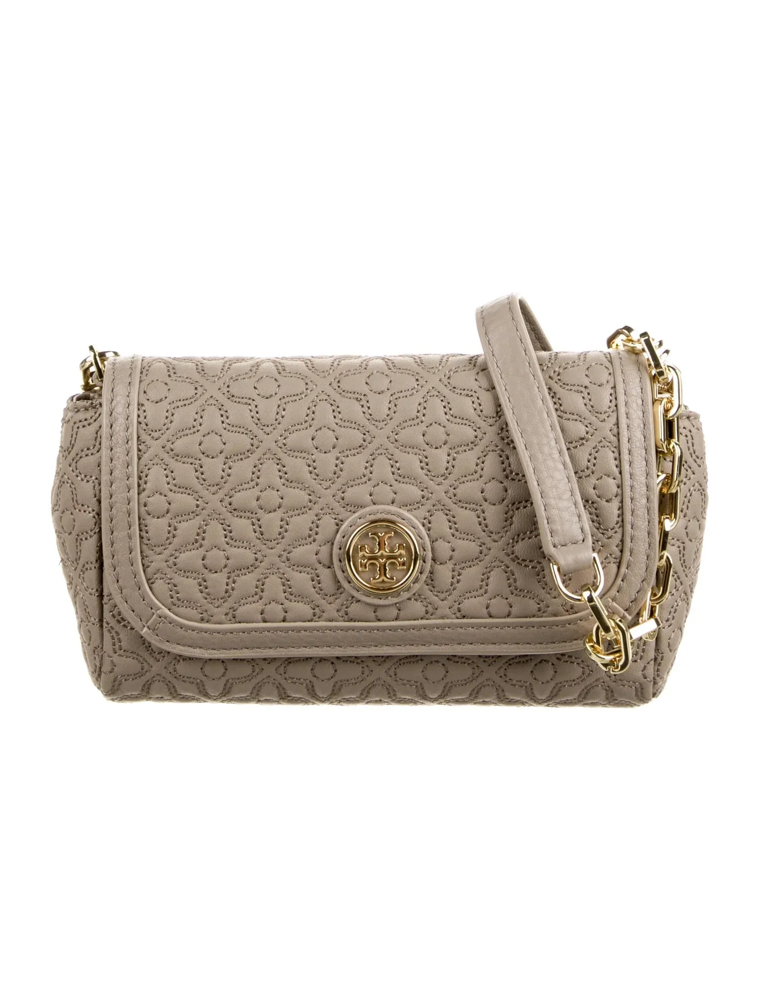 TORY BURCH CHAIN LINK LEATHER SHOULDER