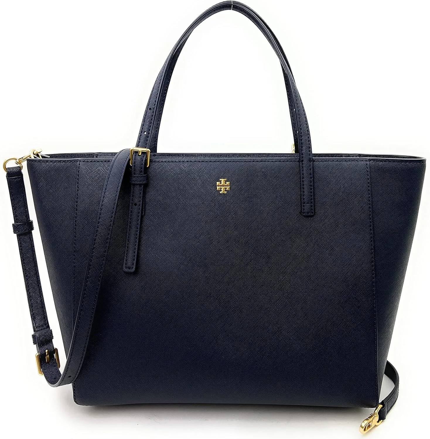 Tory Burch Emerson Leather Women's Tote (Navy)